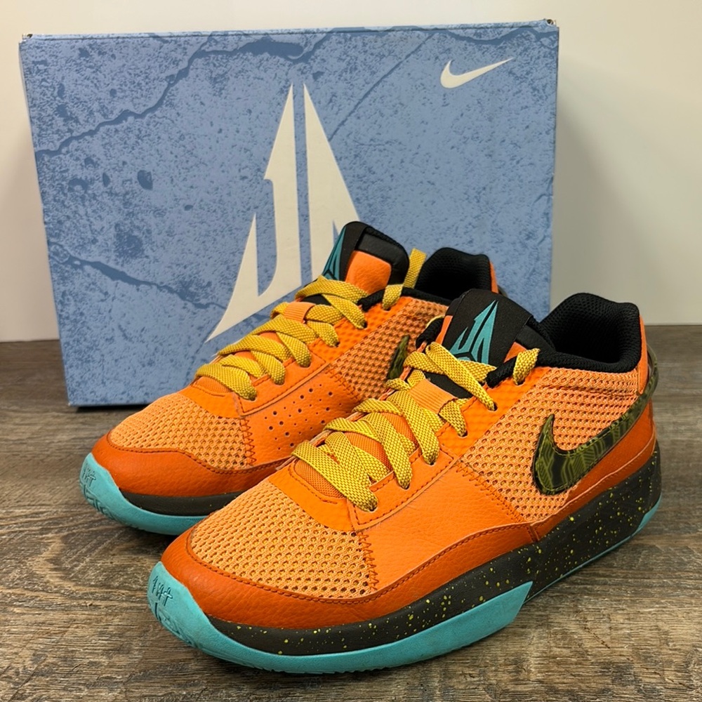 Nike Ja 1 SE GS “Bright Mandarin” Basketball Shoes Youth 5.5Y FB8977-800
